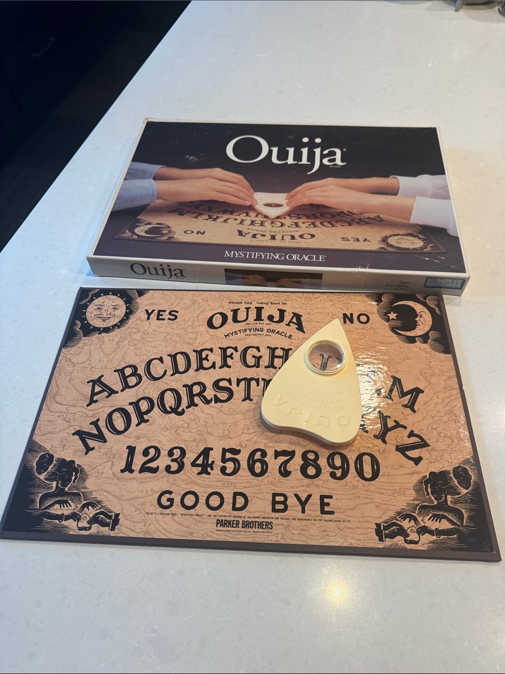 Parker Brothers Ouija Board Game with Tan Planchette